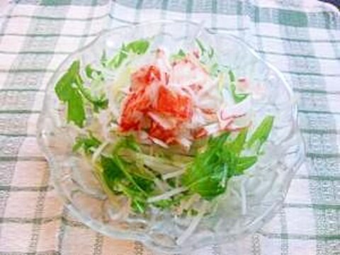 あともう一品に☆大根と水菜の簡単サラダ